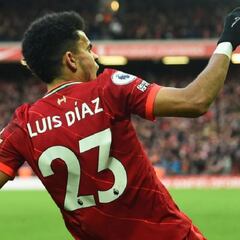 Gol de Luis Díaz, elegido como el mejor de febrero en Liverpool