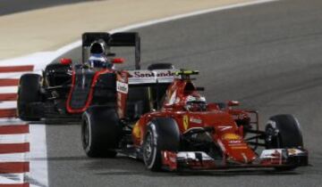 Kimi Raikkonen y Fernando Alonso.