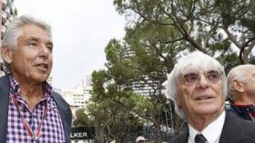 <b>IDEAS DE FUTURO. </b>Bernie Ecclestone, junto a Peter Brabeck-Lemathe, presidente de la F-1.