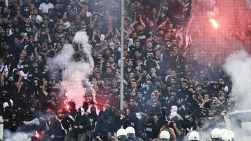 Incidentes producidos durante la final de Copa en Grecia.