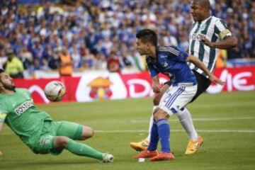 Millonarios recibió a Nacional en el estadio El Campín en el partido más importante de la jornada 18 de la Liga Postobón. Camilo Vargas fue la figura del compromiso.