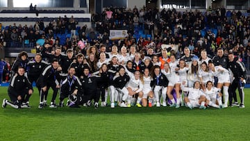 Alegría de grupo del Real Madrid femenino.