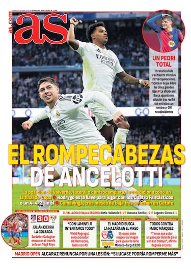 Las portadas de AS de abril