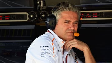 15/09/18 AUTOMOVILISMO Gil de Ferran  director deportivo de McLaren
 ENVIADA.MONICAARIAS.
 
 SILVERSTONE, UNITED KINGDOM - JULY 06: Gil de Ferran, Sporting Director, McLaren during the British GP at Silverstone on July 06, 2018 in Silverstone, United King