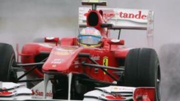 Hay un 90% de probabilidades de lluvia en el GP de Brasil