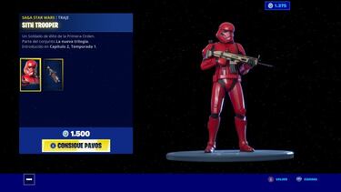 Fortnite x Star Wars: consigue los skins de Rey, Finn y Sith Trooper