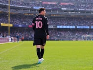 NEW YORK, NEW YORK - MARCH 22: Lionel Messi #10 of Inter Miami CF looks on during the MLS match between New York City FC and Inter Miami CF at Yankee Stadium on March 22, 2026 in New York, New York. Jordan Bank/Getty Images/AFP (Photo by Jordan Bank / GETTY IMAGES NORTH AMERICA / Getty Images via AFP)
