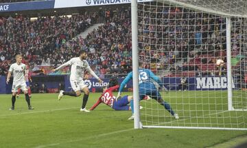 ??MORATA MARCA EL PRIMERO!! ?Buen¨ªsimo centro de Juanfran desde la derecha que ha rematado en el segundo palo con la diestra el delantero para abrir el marcador!
