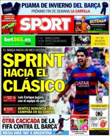 Portadas de la prensa deportiva