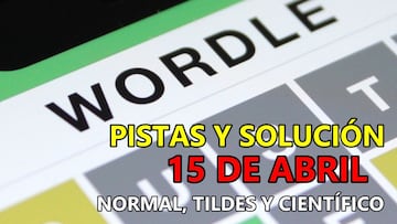 Wordle en español, científico y tildes para el reto de hoy 15 de abril: pistas y solución