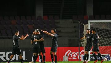 Futbol, Audax Italiano vs Universidad de Chile.
Fecha 17, campeonato Nacional 2024.
El jugador de Audax Italiano Paolo Guajardo, celebra su gol contra Universidad de Chile durante el partido de primera division disputado en el estadio La Portada en La Serena, Chile.
28/07/2024
Alejandro Pizarro Ubilla/Photosport
Football, Audax Italiano vs Universidad de Chile.
17nd turn, 2024 National Championship.
Audax Italiano's player Paolo Guajardo, celebrates after scoring against Universidad de Chile during the first division match at the stadium La Portada in La Serena, Chile.
28/07/2024
Alejandro Pizarro Ubilla/Photosport