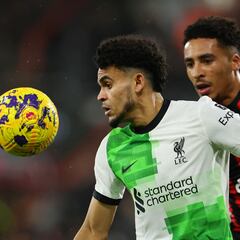 Díaz vence a Sinisterra: Victoria de Liverpool ante Bournemouth