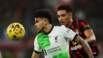 Díaz vence a Sinisterra: Victoria de Liverpool ante Bournemouth