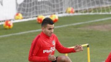 Correa, en un entrenamiento.