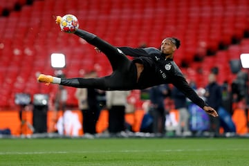 Haller, durante el entrenamiento previo a la final de la Champions en 2024. 