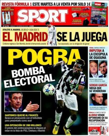 Portadas de la prensa deportiva