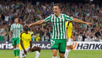 Giovani Lo Celso celebra un gol.