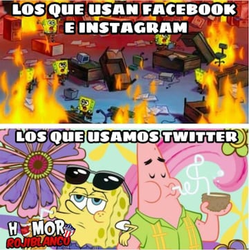 Los memes que ha dejado la caída de Facebook e Instagram