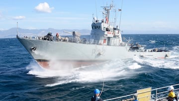La Armada Española envía al estrecho de Gibraltar una vieja gloria de los 80 en una misión de soberanía nacional