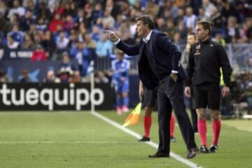 El entrenador del Málaga CF, José Miguel González "Michel".