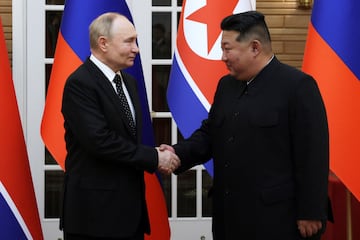 Global threat | Russia's President Vladimir Putin and North Korea's leader Kim Jong Un meet in Pyongyang, North Korea June 19, 2024.