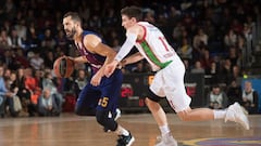 El Barça corta la racha del Baskonia en el Palau