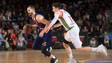 Pau Ribas, durante el partido