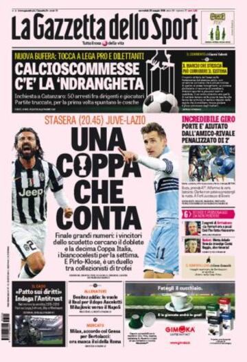 Portadas de la prensa deportiva