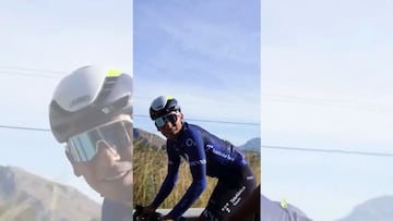 Nairo Quintana vuelve a los entrenamientos con Movistar Team.