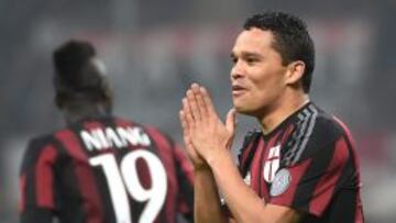 Carlos Bacca suma 13 tantos en la temporada; 11 por Serie A y 2 en Copa Italia