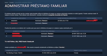 Cómo compartir la librería de Steam con amigos y familiares para jugar simultáneamente
