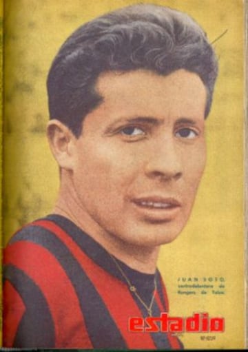 Juan Soto Mura es el goleador histórico de Rangers con 78 tantos entre 1963 y 1967.