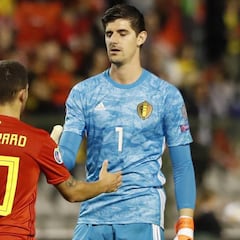Hazard y Courtois, llamados para la Liga de Naciones
