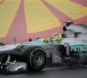 Rosberg domina en la lluvia; Fernando Alonso fue undécimo