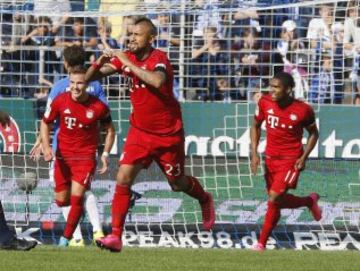 Vidal es protagonista en el duelo entre Bayern Múnich y Darmstadt.