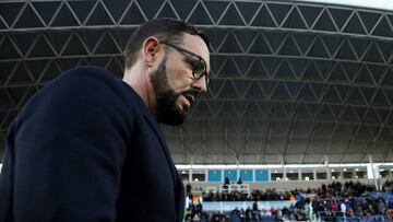 GRAF9259. GETAFE (MADRID), 10/03/2018.- El entrenador del Getafe, José Bordalás, durante el partido que su equipo disputa contra el Levante en el Coliseum Alfonso Pérez, correspondiente a la jornada 28 de LaLiga. EFE/ Juanjo Martin