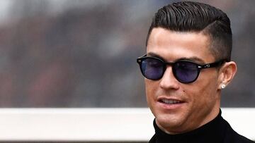 Juventus&#039; forward and former Real Madrid player Cristiano Ronaldo leaves after attending a court hearing for tax evasion in Madrid on January 22, 2019. - Ronaldo is expected to be given a hefty fine after Spanish tax authorities and the player&#039;s