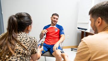 Javi Galán, durante su entrevista con AS.