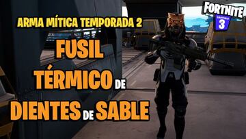 C&oacute;mo conseguir el Arma M&iacute;tica Fusil T&eacute;rmico de Dientes de Sable en Fortnite