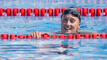 Mireia Belmonte, en los Juegos Mediterr&aacute;neos.