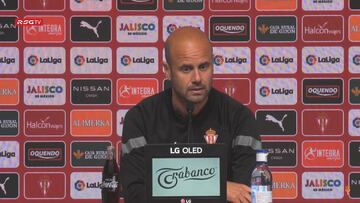 31-03-2023. EL ENTRENADOR DEL SPORTING, MIGUEL ?NGEL RAM?REZ, DURANTE LA RUEDA DE PRENSA EN MAREO.