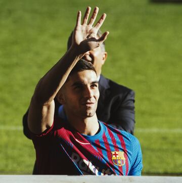Presentación de Ferrán Torres como nuevo jugador del FC Barcelona.

