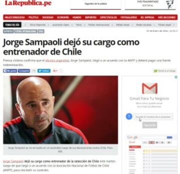 Las reacciones de la prensa por la salida de Sampaoli