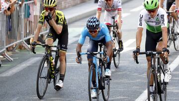 Nairo Quintana durante una etapa en el Tour de Francia 2019.