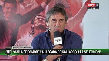 Francescoli: "Cada uno lleva las frustraciones como puede"