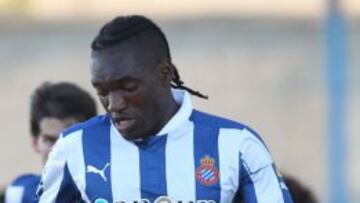 El delantero franc&eacute;s del Espanyol Thievy Bifouma.