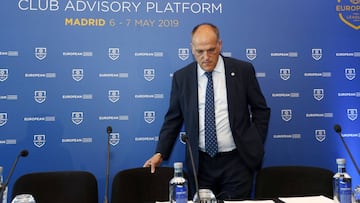 07/05/19 RUEDA DE PRENSA CLUB ADVISORY PLATFORM EUROPEAN LEAGUES 
 JAVIER TEBAS LA LIGA 
 