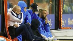 ¡De Rossi llegó a La Bombonera con el equipo y vivió el partido a pie de cancha!