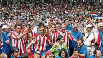 <b>ALEGRÍA DE CAMPEÓN. </b>Paraguay celebra el título que ya consiguió en la anterior edición del Mundialito.