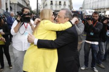 Cristina Cifuentes y Florentino Pérez. 